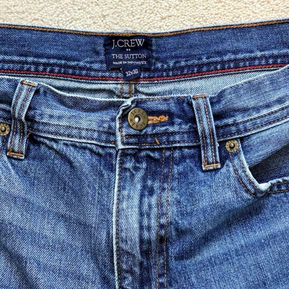 J.Crew The Sutton Straight Fit Cotton Denim Jeans Men’s Size 32x30 - Picture 4 of 6